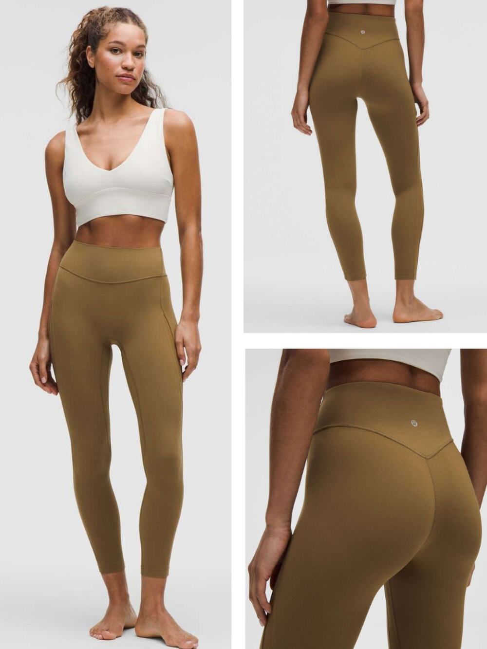 LULULEMON Nulu High-Rise Mesh-Panel Tight 25" Size 4 Allspice